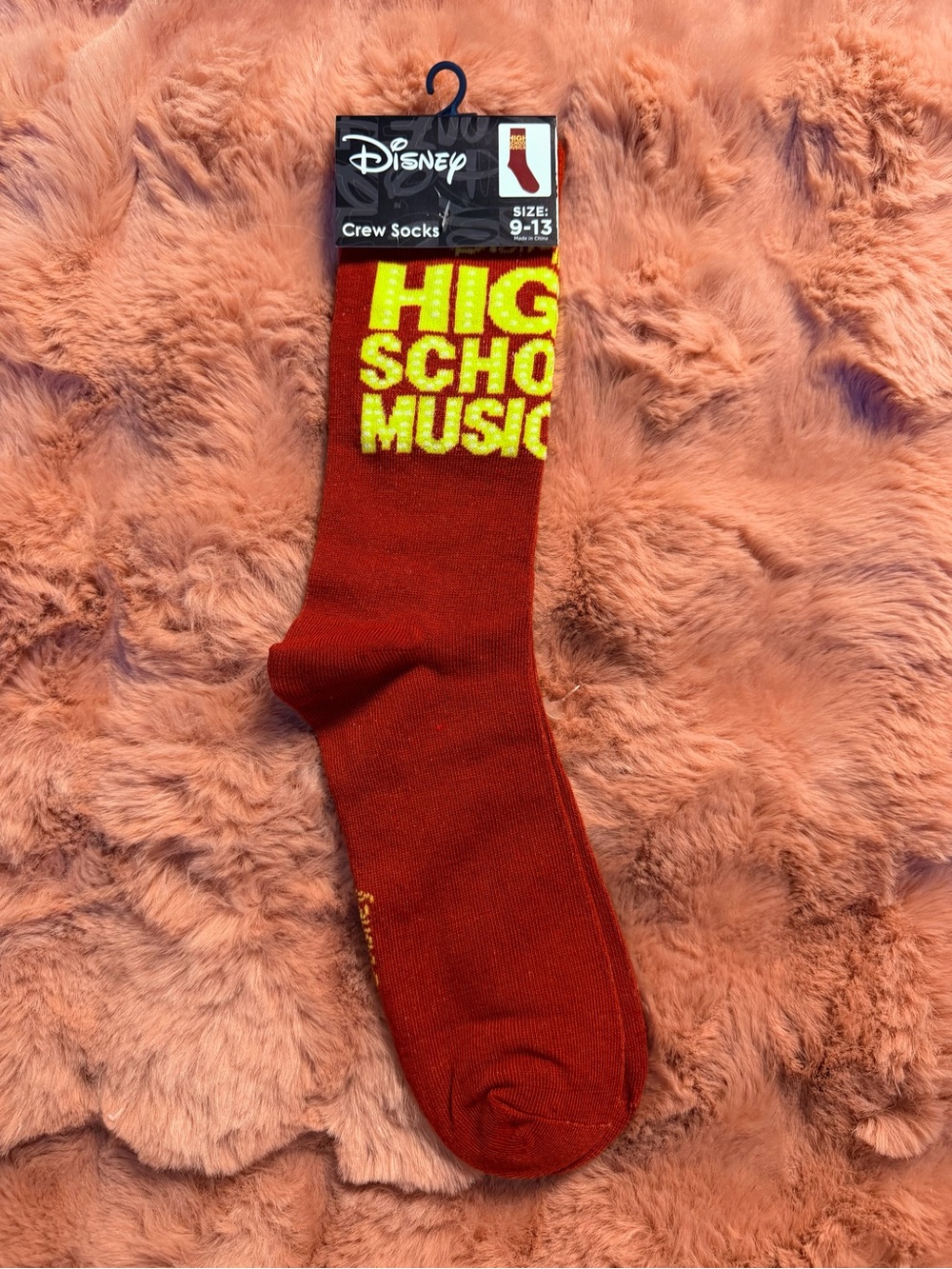 NWT Disney High School Musical Crew Socks Size 9-13 Y2K 2000s